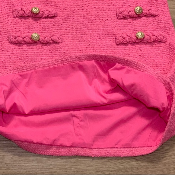 Tuckernuck Jackie Tweed Dress Hot Pink Size M - Picture 13 of 16